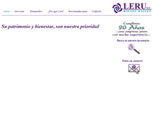 Tablet Screenshot of leru.com.mx